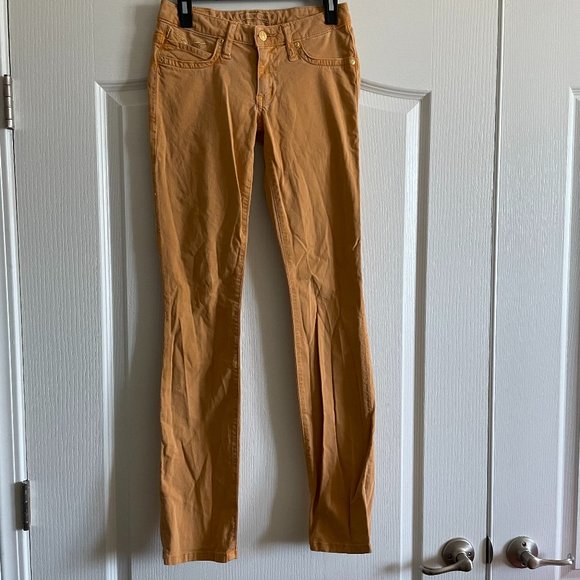 Robin's Jean Denim - Robin’s Jeans Womens Marigold Low Rise Marillyn Skinny Jeans Size 26 Made in USA